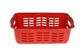 Red plastic vegetable basket
