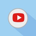 Red Play Vector Logo, JPG, JPEG, EPS Icon Button.youtube Flat Social Media Background Sign Download