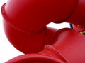 Red Playground Slide Royalty Free Stock Photo
