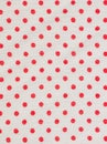 Red ploka dot on white fabric texture