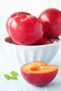 Red plums Royalty Free Stock Photo