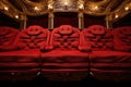 red plush seats inside an opera house