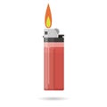 Red pocket lighter Royalty Free Stock Photo