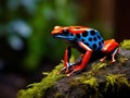 Red poison dart frog Costa Rica jungle Royalty Free Stock Photo