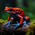 Red poison dart frog Costa Rica Royalty Free Stock Photo