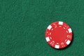 Red poker chip Royalty Free Stock Photo