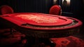 red poker table felt Royalty Free Stock Photo