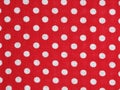 Red polka dot fabric