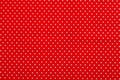 Red polka dot fabric