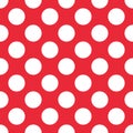 Red Polka Dot seamless pattern. For plaid, tablecloths, clothes, shirts, dresses, paper, bedding, blankets, quilts and