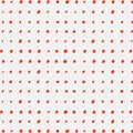 Red Polka dots pattern on cream colour background Royalty Free Stock Photo