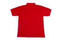 Red Polo Shirt back Royalty Free Stock Photo