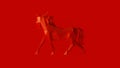 Red Polygon Horse