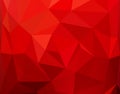 Red Polygonal Mosaic Background Royalty Free Stock Photo