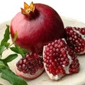 Red pomegranate, Thai fruit, sweet taste, pomegranate juice Royalty Free Stock Photo