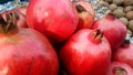 Red pomegranates for sale Royalty Free Stock Photo