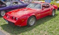 Red Pontiac Trans Am Firebird Side Royalty Free Stock Photo