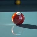 a red pool ball Royalty Free Stock Photo