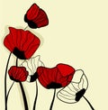 Red poppies Royalty Free Stock Photo