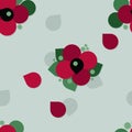 Poppy blossoms background