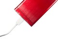 Red portable drive