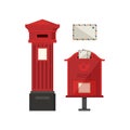 Red Pos Boxes Royalty Free Stock Photo
