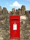 Red Post Box Royalty Free Stock Photo