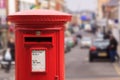 Red Post Box Royalty Free Stock Photo