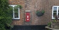 Red Post Box, Kent, UK Royalty Free Stock Photo