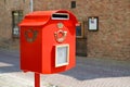 Red post box Royalty Free Stock Photo
