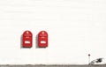 Red post boxes Royalty Free Stock Photo