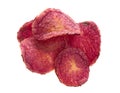 Red potato chips Royalty Free Stock Photo