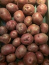 Red Potatoes on display Royalty Free Stock Photo