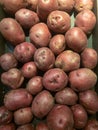 Red Potatoes on display Royalty Free Stock Photo