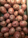 Red Potatoes on display Royalty Free Stock Photo