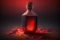 Red potion magical liquid restore health in a bottle Made with Generative AI