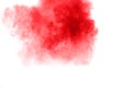 Red powder explosion isolated on white background Royalty Free Stock Photo