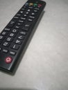 Red power button tv remote control Royalty Free Stock Photo