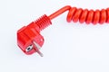 Red power cable Royalty Free Stock Photo