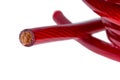 Red power cable Royalty Free Stock Photo