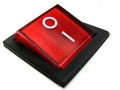 Red power switch Royalty Free Stock Photo