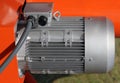 Red powerful electric motors for modern industrial