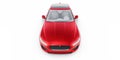 Red Premium sports sedan. 3D illustration