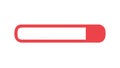 Red Progress Bar Loading Status Icon for UI Update Charge, vector design Generative AI