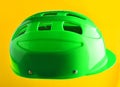 Red protective helmet for roller skaters and cyclists Royalty Free Stock Photo