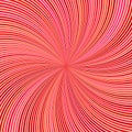 Red psychedelic geometrcial swirl stripe background Royalty Free Stock Photo