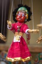 Red puppet on a string in Kathmandu