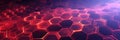 Red Purple Gen Dnc Endering Honeycomb Technology Background Royalty Free Stock Photo