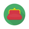 Red purse icon.