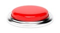 Red push button. Alarm sign. 3d rendering illustration isolated